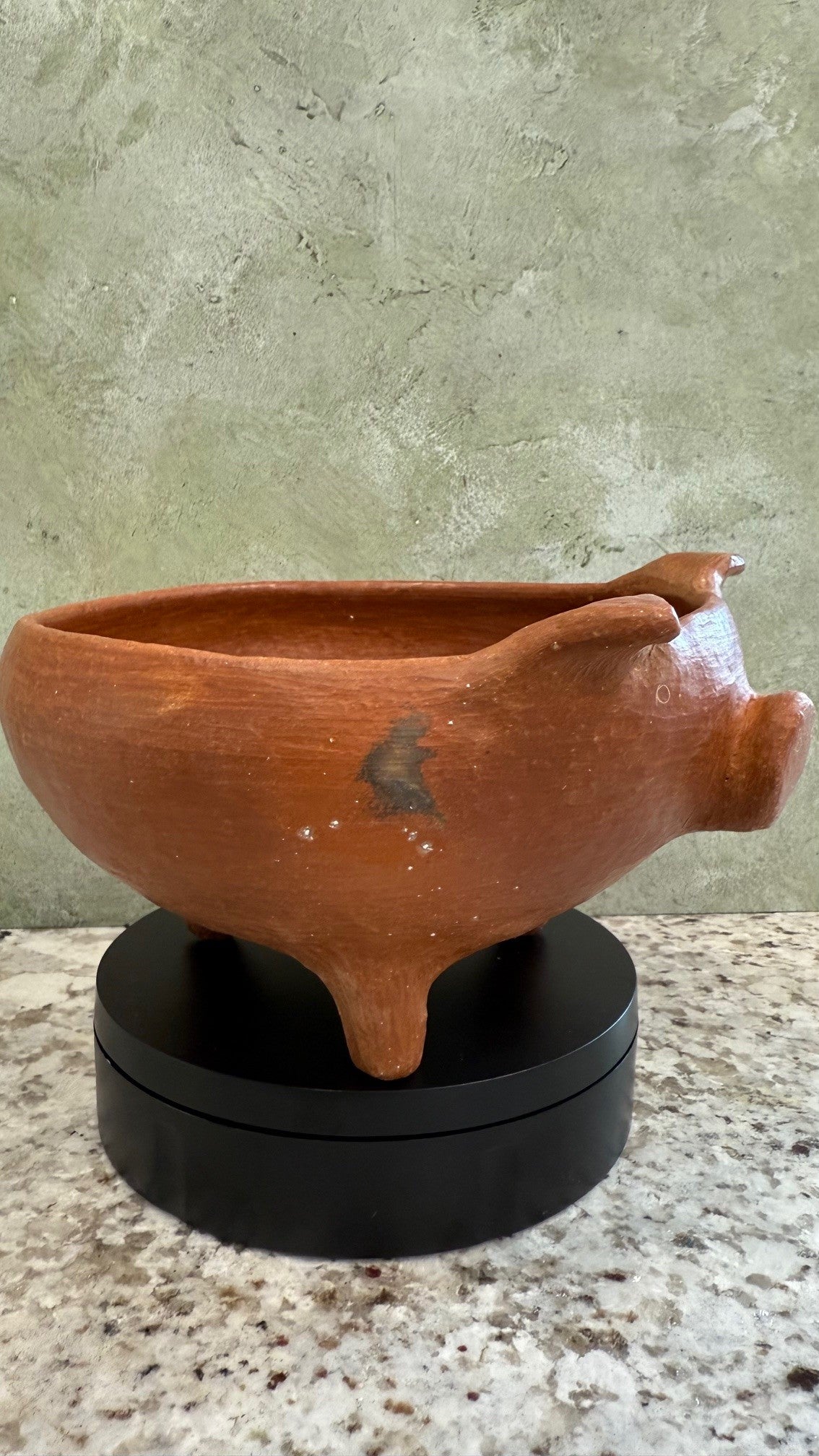 Barro Rojo Piggy Salsa Bowl w/ Spoon Large 35oz