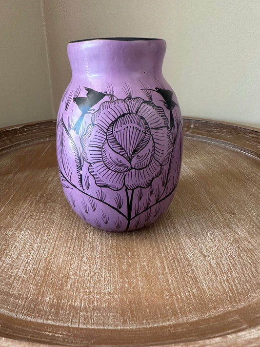 Huancito Small Flowers Vase - Purple