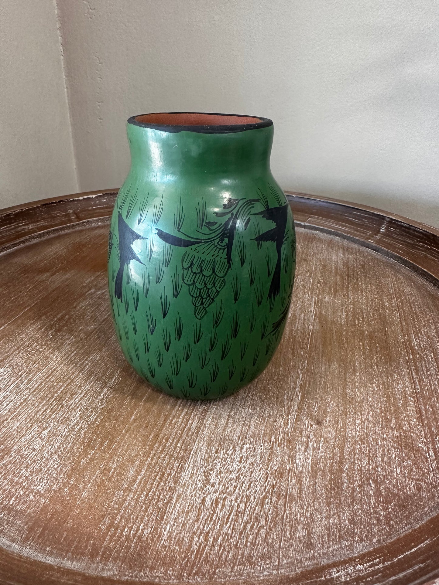 Huancito Small Flowers Vase - Green