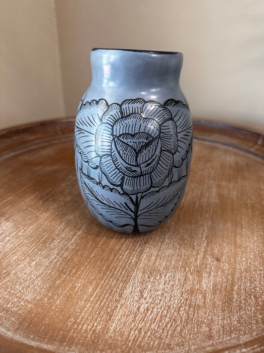 Huancito Small Flowers Vase - Gray