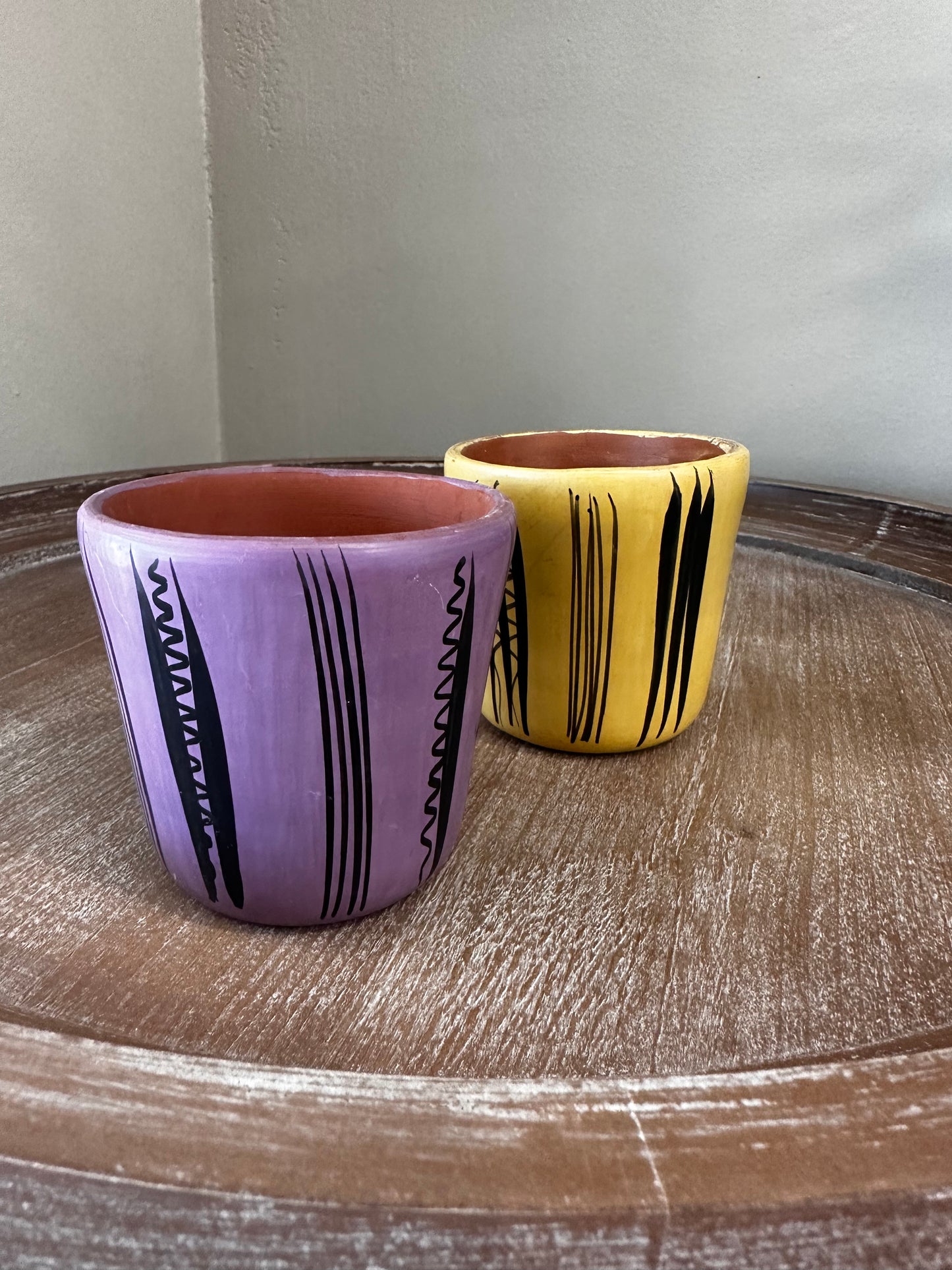 Huancito Flower Cups, Set of 2