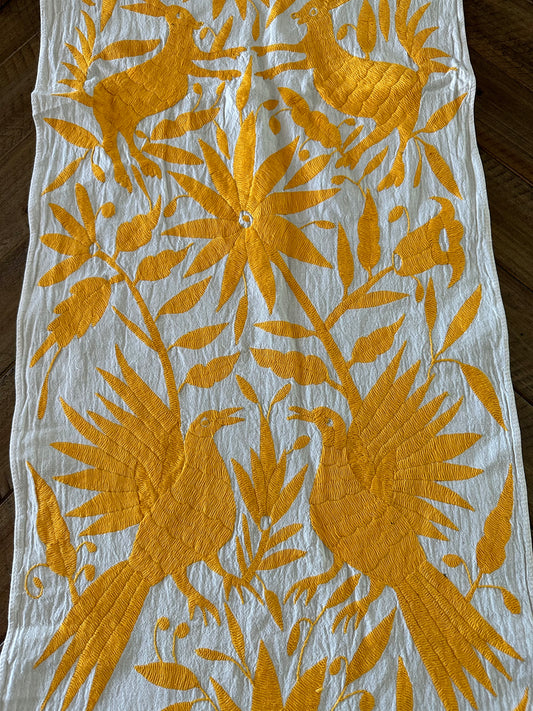 Otomi Table Runner - Yellow