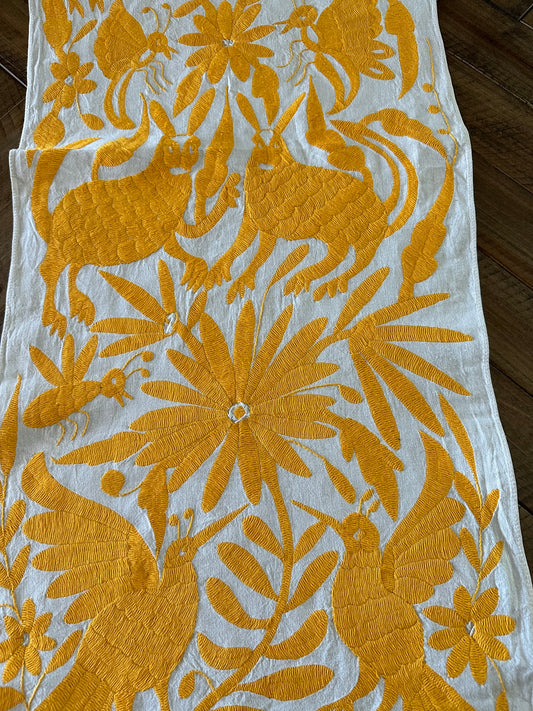 Otomi Table Runner - Yellow