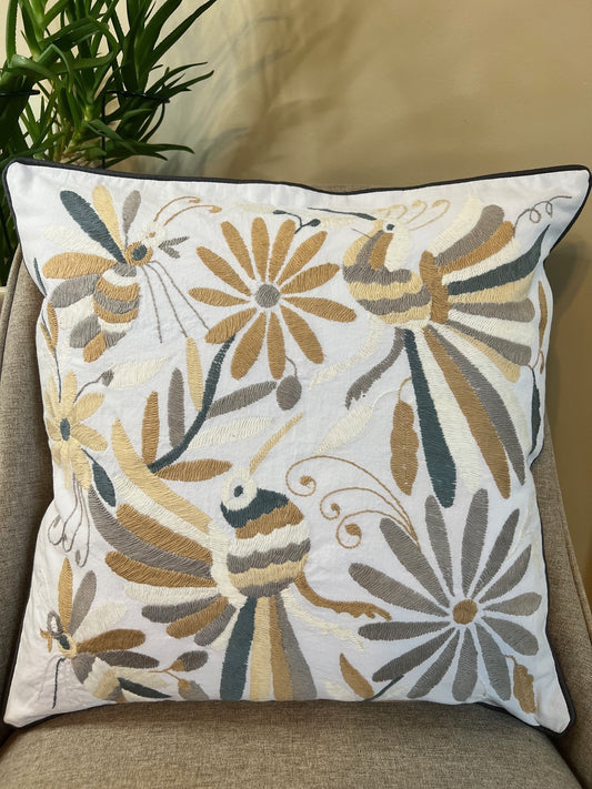 Otomi Pillowcase - Tan Neutral Multi-Color