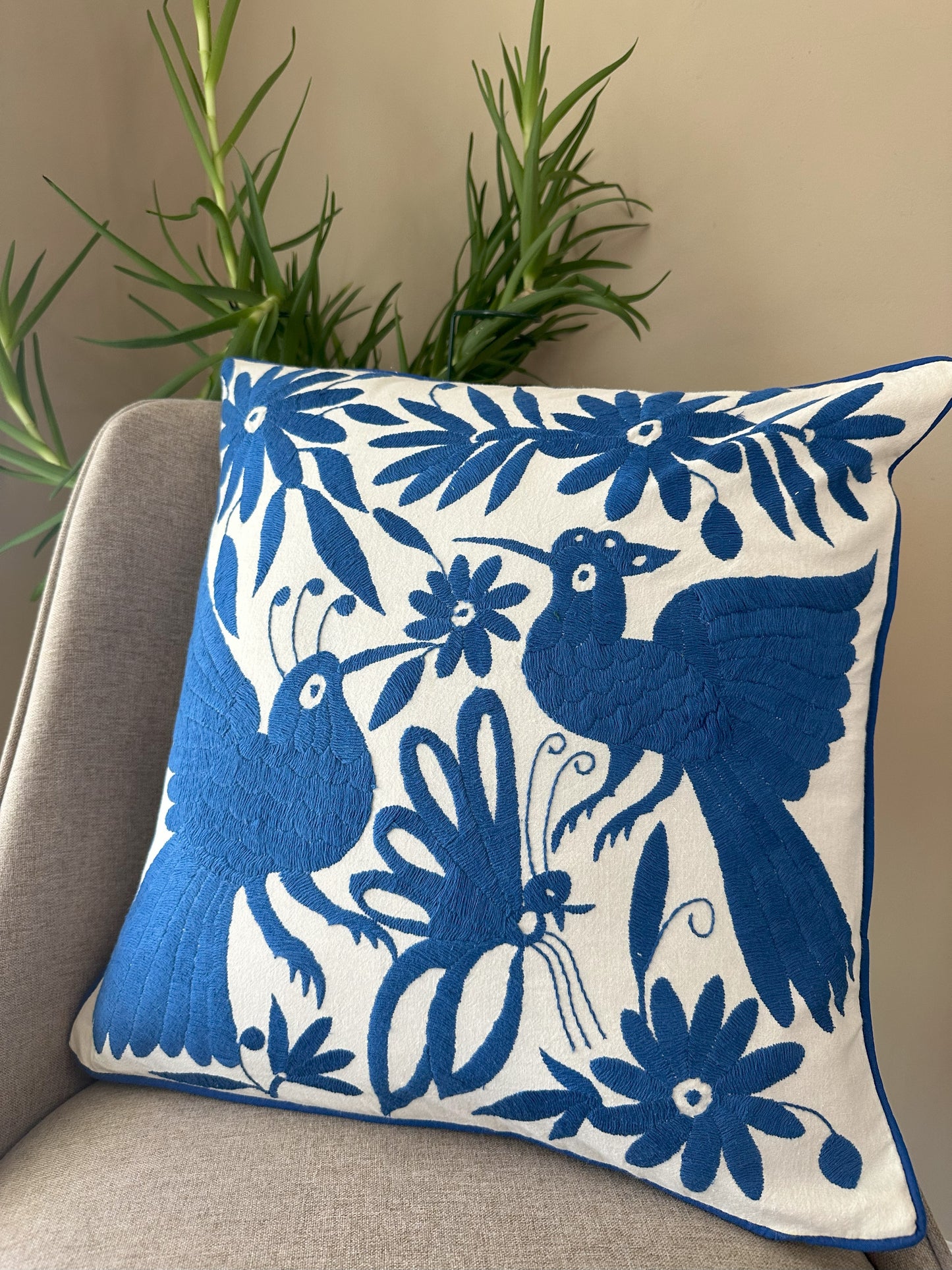 Otomi Pillowcase - Royal Blue