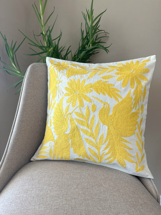 Otomi Pillowcase - Light Yellow