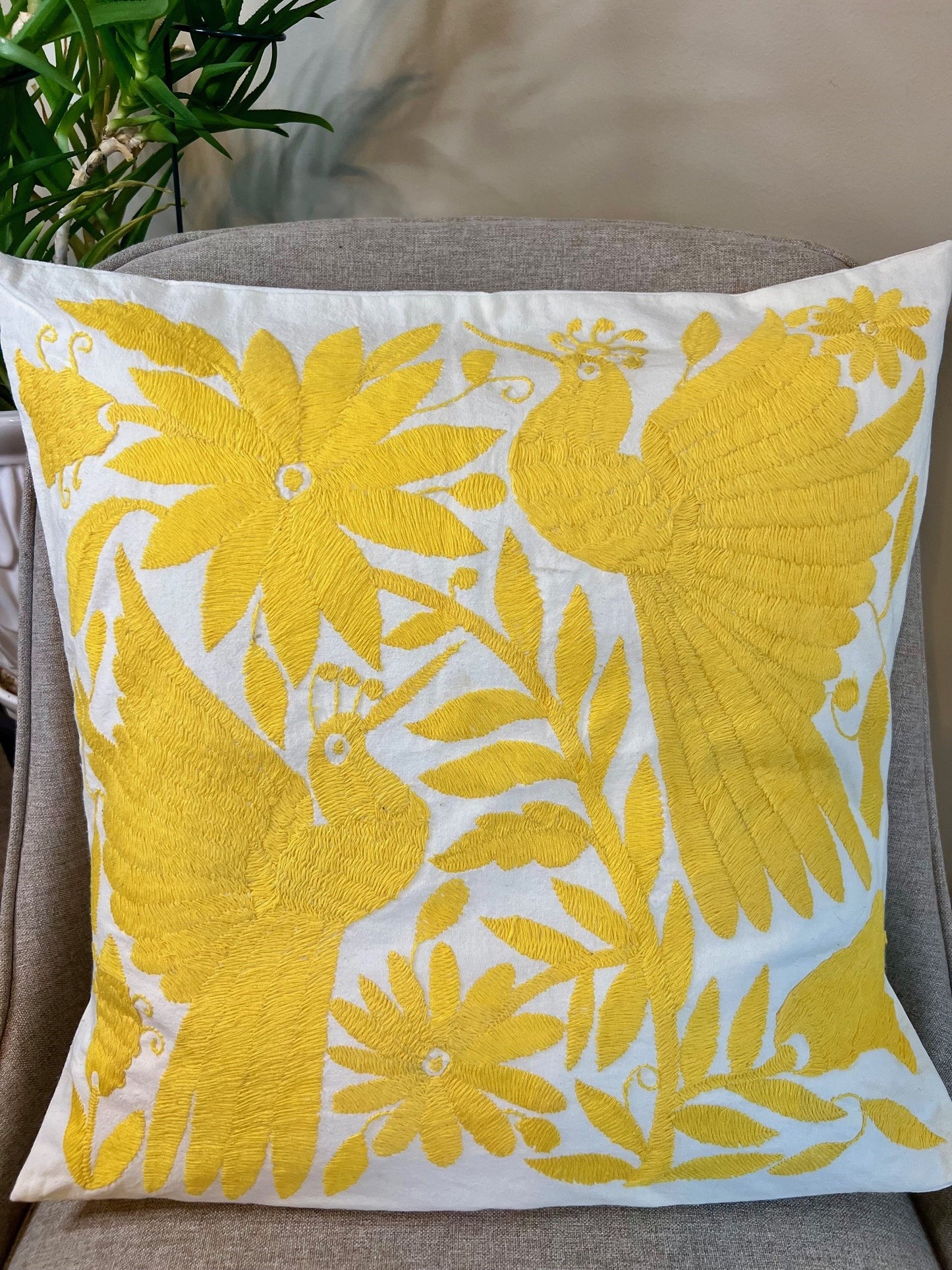 Otomi Pillowcase - Light Yellow