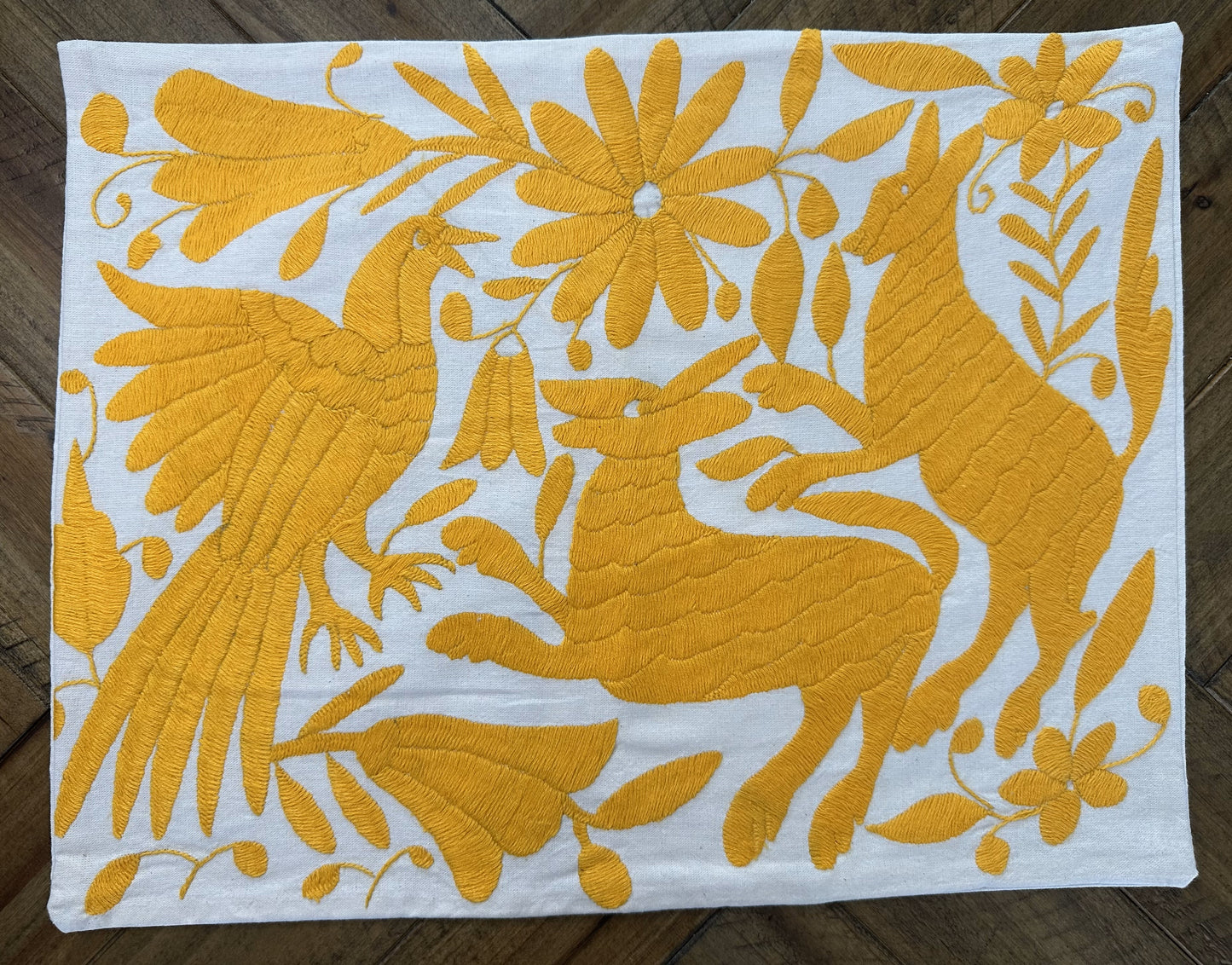 Otomi Lumbar Pillowcase - Yellow