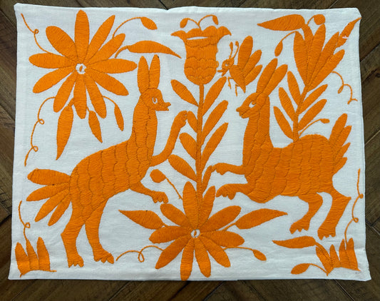 Otomi Lumbar Pillowcase - Orange