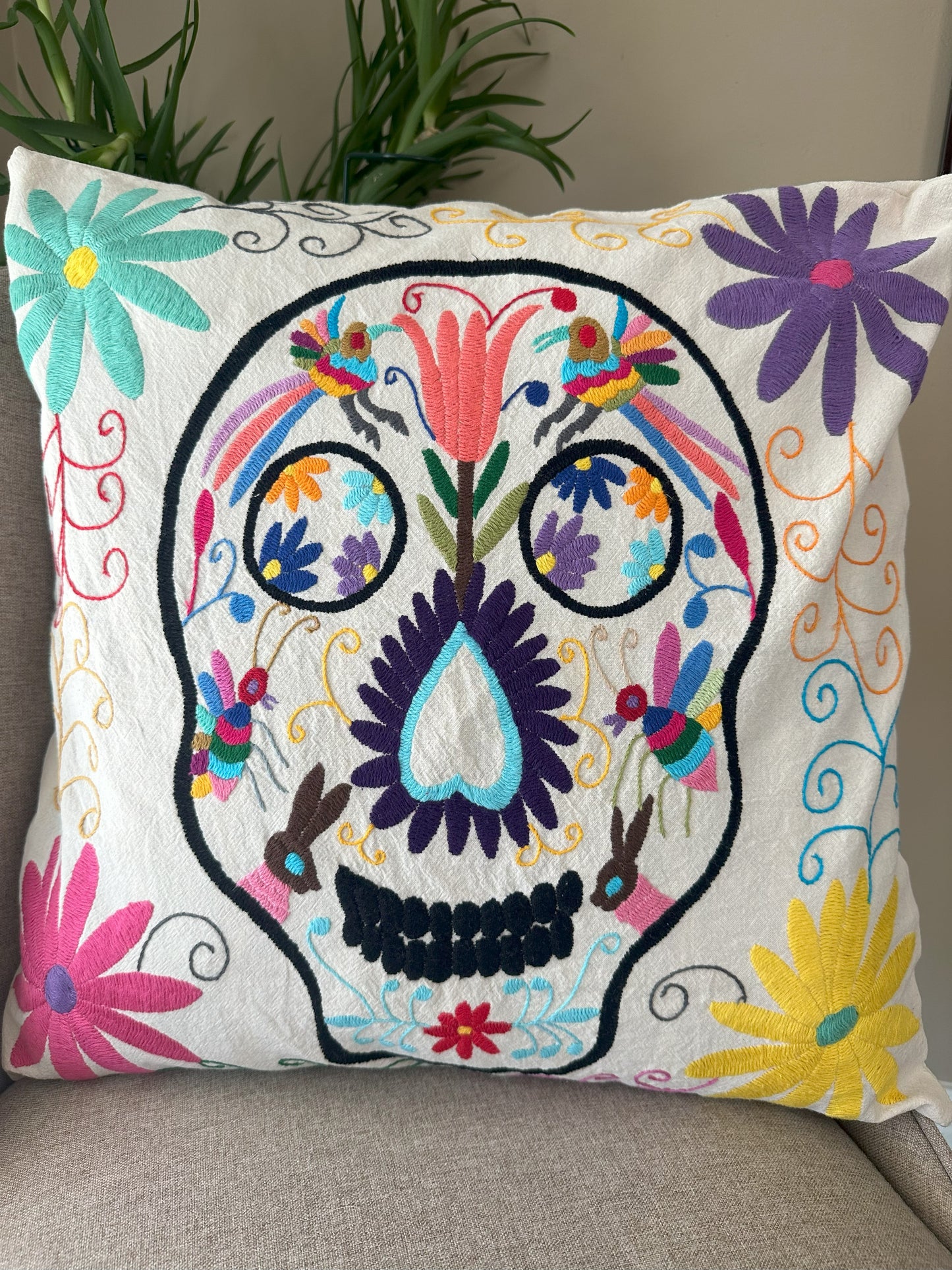 Otomi Pillowcase - Calavera Edition Multi-Color