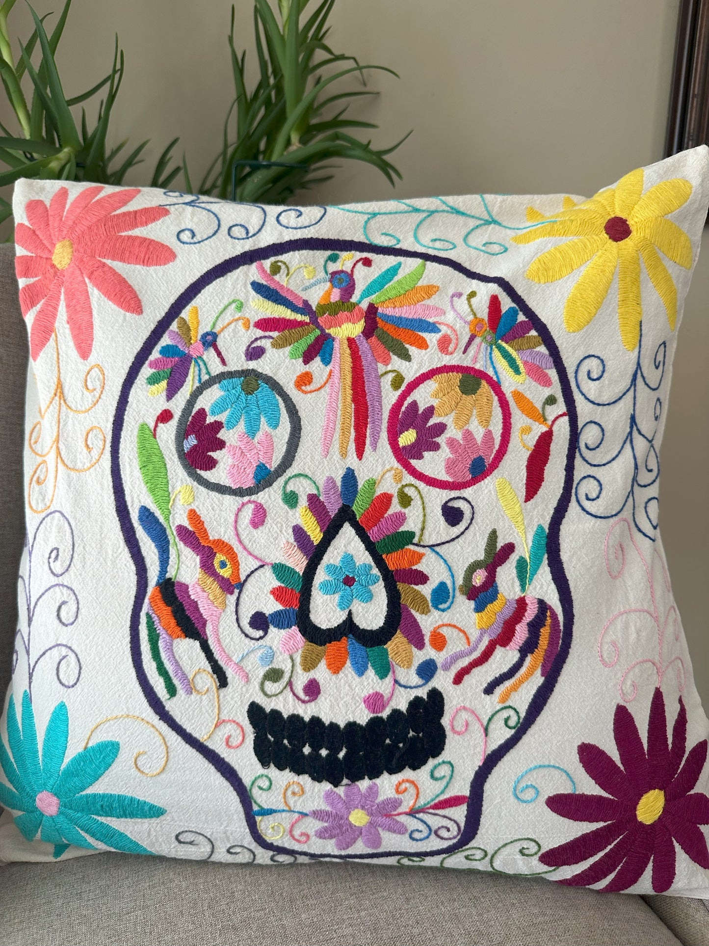 Otomi Pillowcase - Calavera Edition Multi-Color