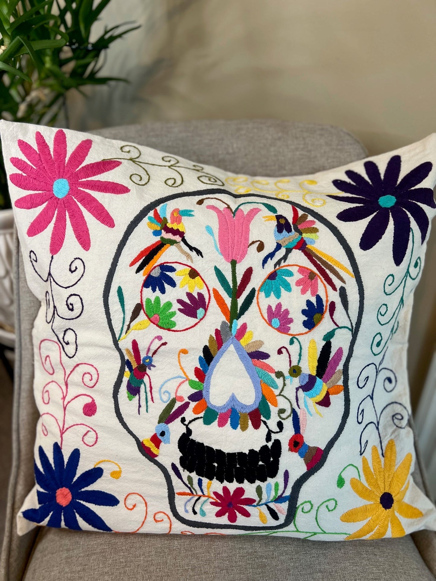 Otomi Pillowcase - Calavera Edition Multi-Color