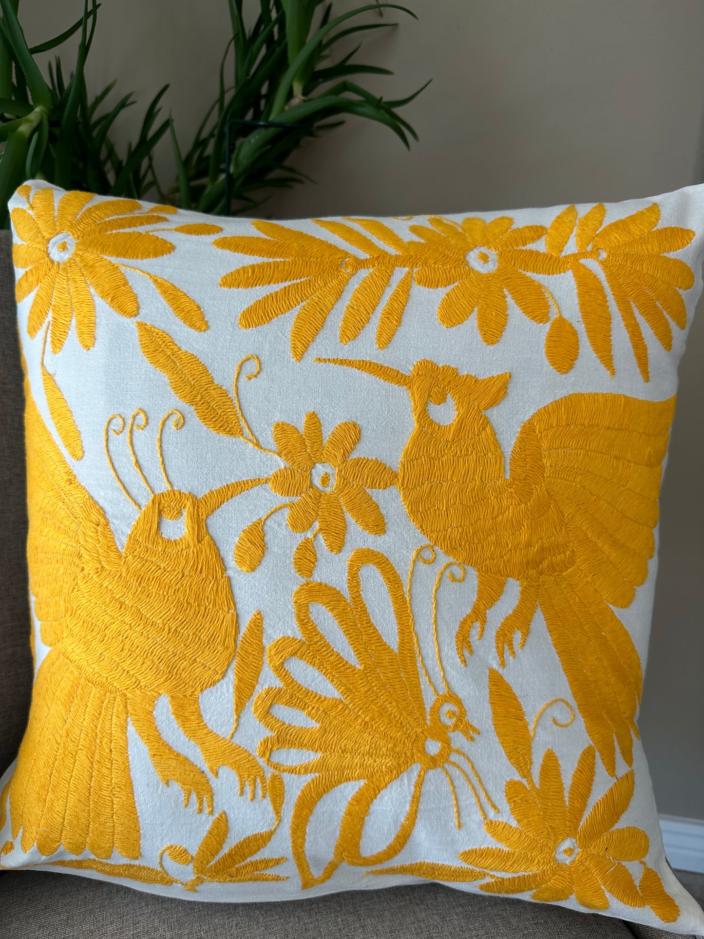 Otomi Pillowcase - Yellow