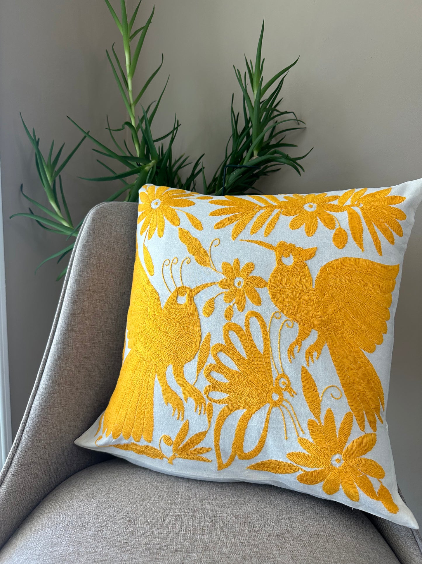 Otomi Pillowcase - Yellow