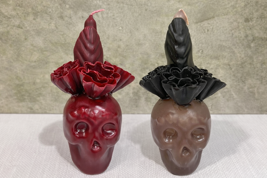 Calavera Mini 100% Beeswax Candle - Various Colors