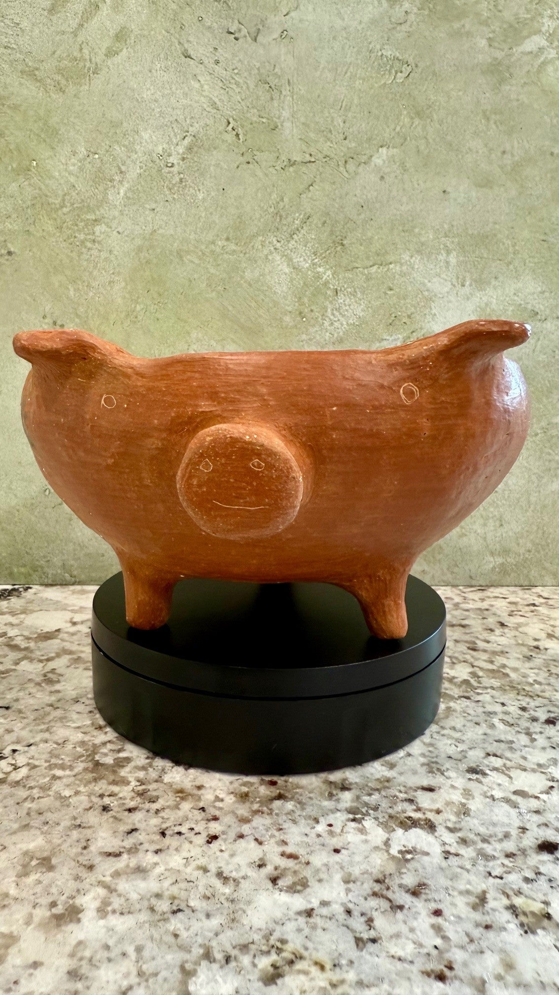 Barro Rojo Piggy Salsa Bowl w/ Spoon Large 35oz