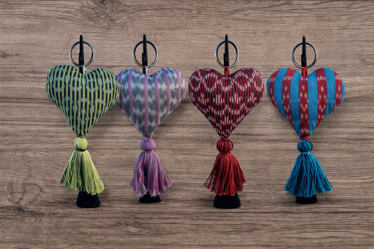 Rebozo Heart Keychain