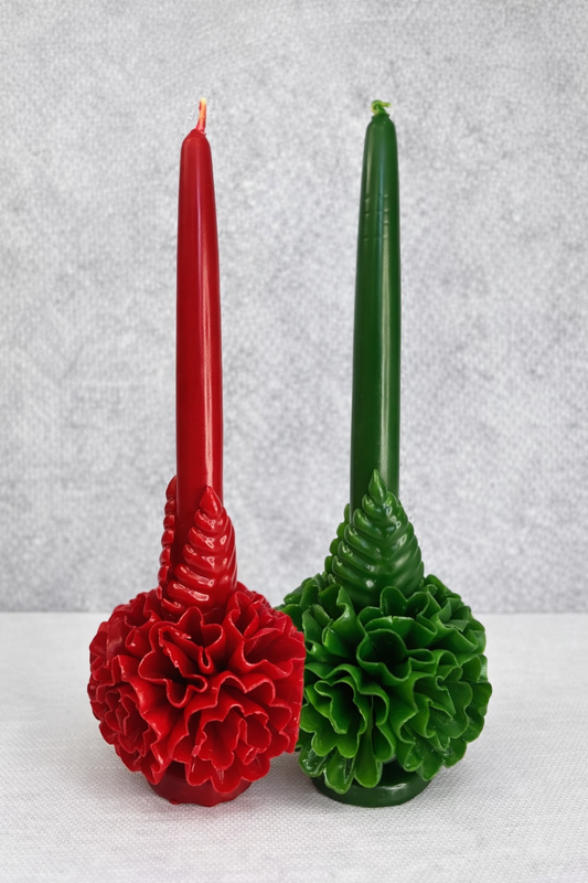 Clavel Large 100% Beeswax Candle - Various Colors