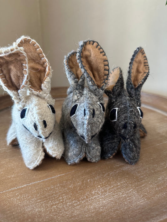 Handmade Wool Stuffed Animals - Rabbits