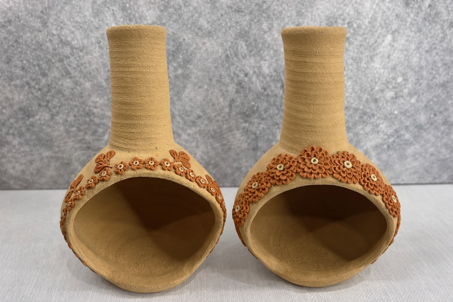 Atzompa Chimney - Natural Clay, Various Designs