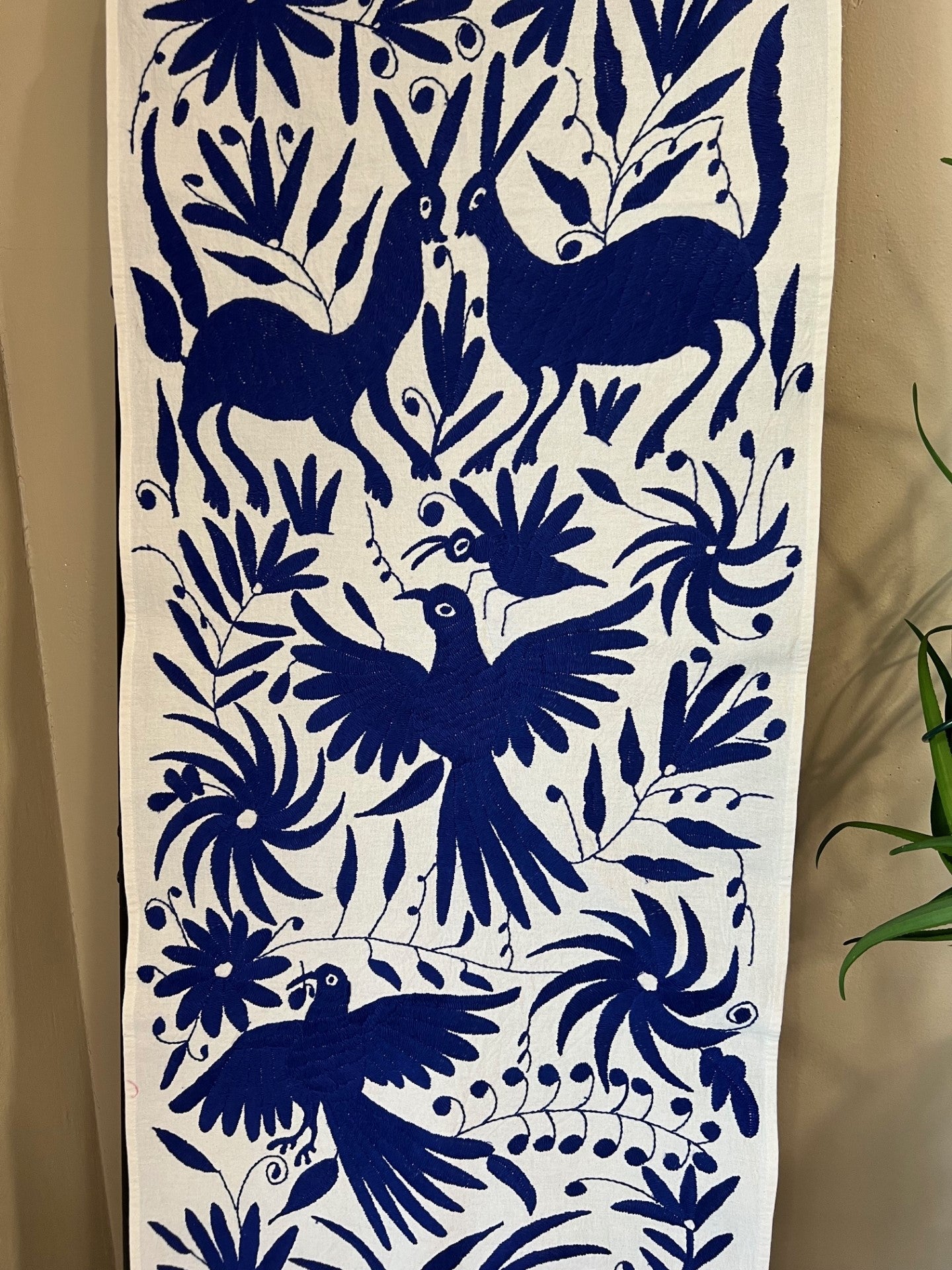 Otomi Table Runner - Royal Blue