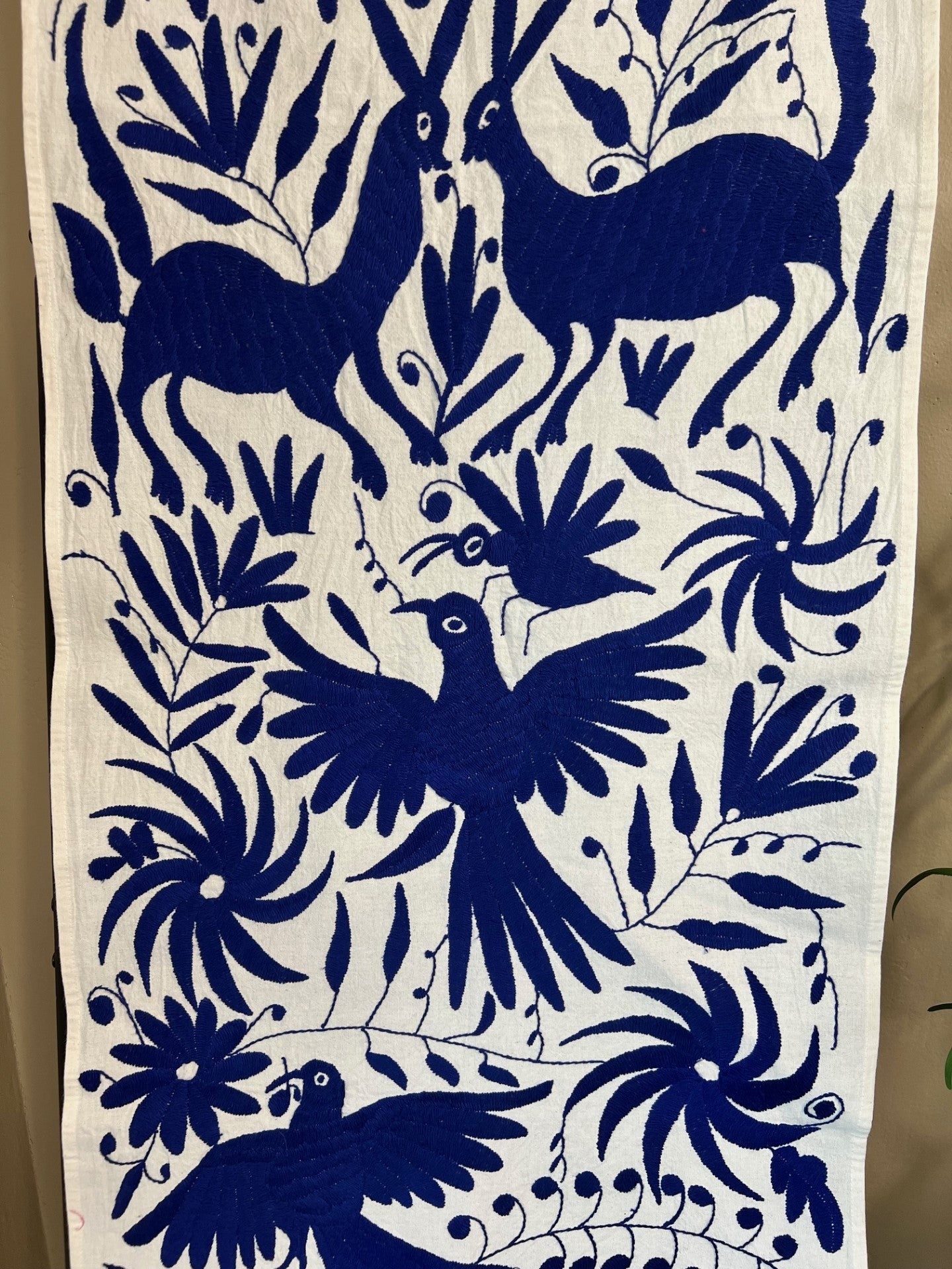 Otomi Table Runner - Royal Blue