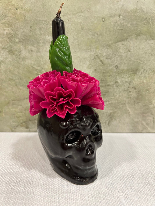 Calavera Medium 100% Beeswax Candle - Various Colors