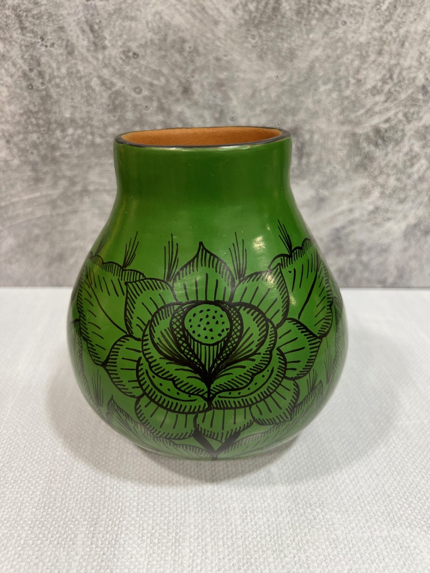 Huancito Small Flowers Vase - Green