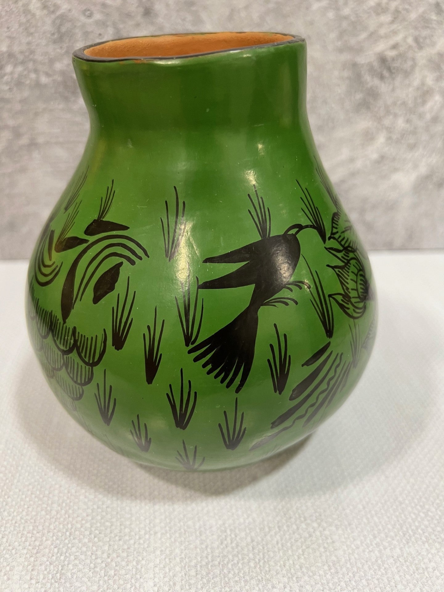 Huancito Small Flowers Vase - Green