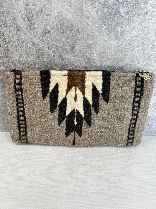 Teotitlan Wool Clutch Bag - Gray