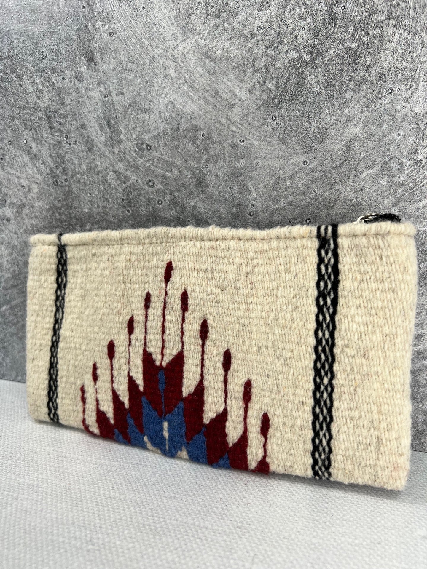 Teotitlan Wool Clutch Bag - Beige