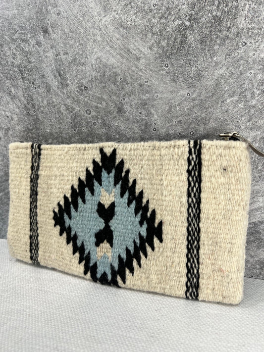 Teotitlan Wool Clutch Bag - Beige