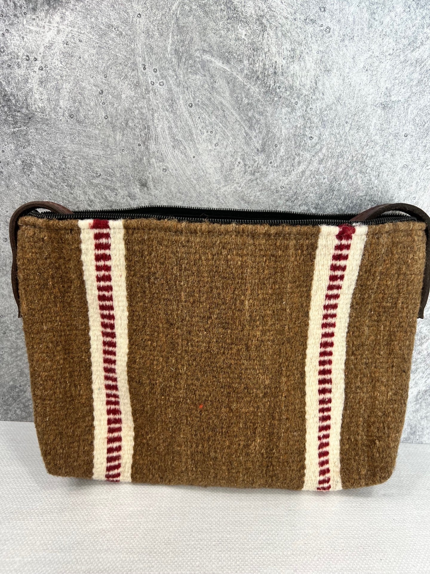 Teotitlan Wool Crossbody Handbag - Brown