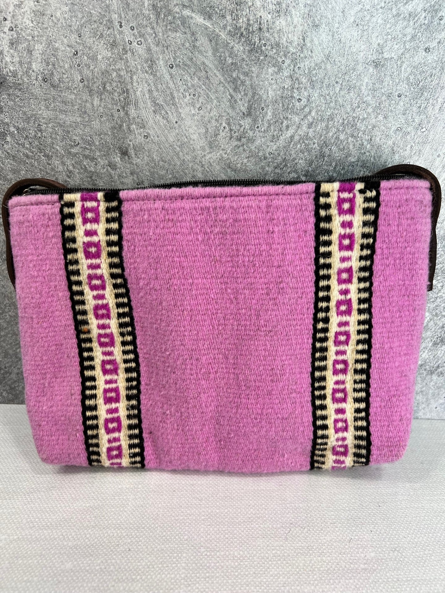 Teotitlan Wool Crossbody Handbag - Pink