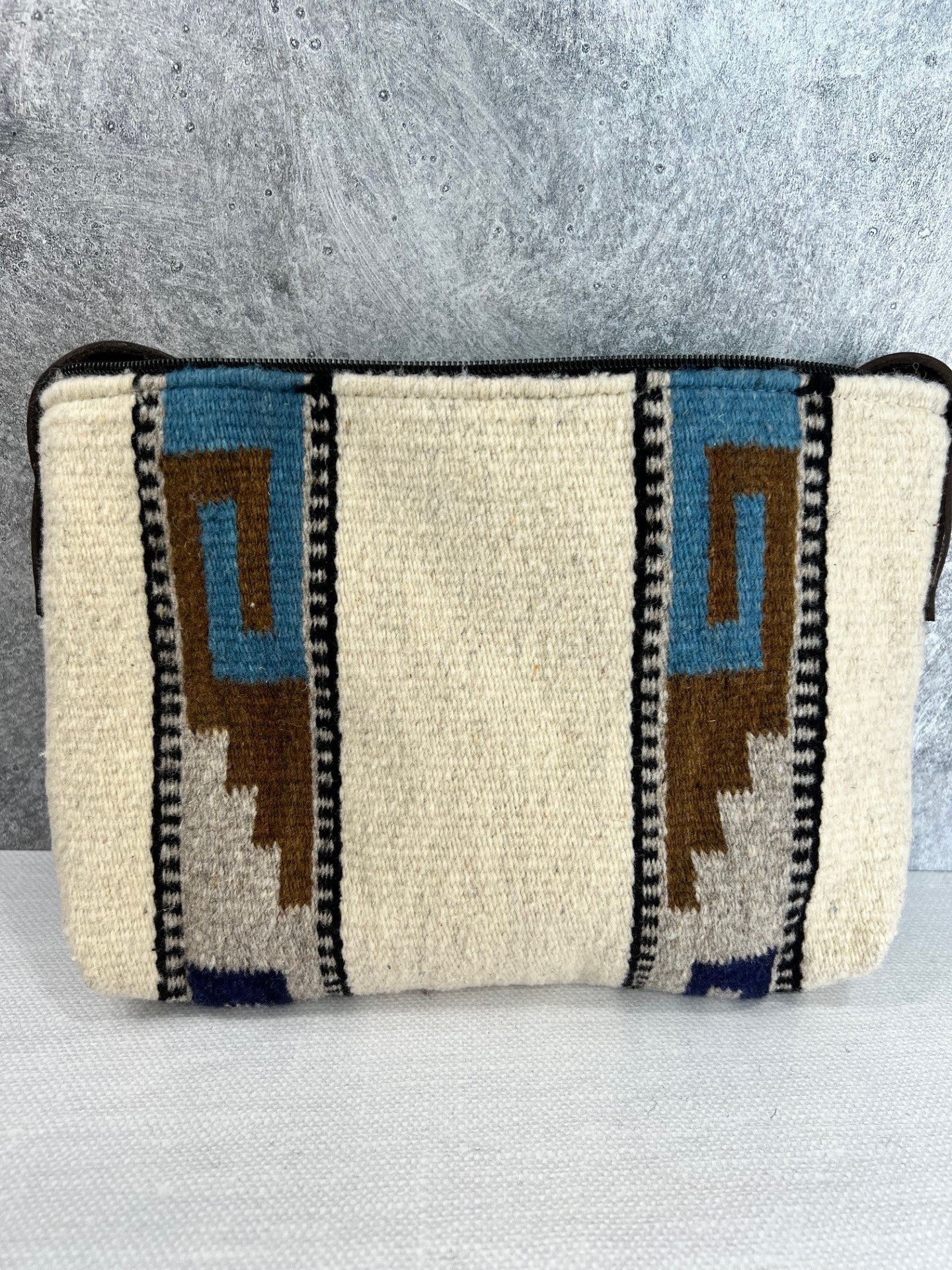 Teotitlan Wool Crossbody Handbag - Beige