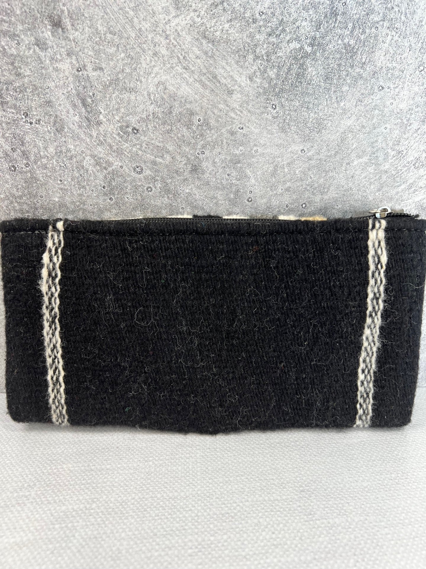 Teotitlan Wool Clutch Bag - Black