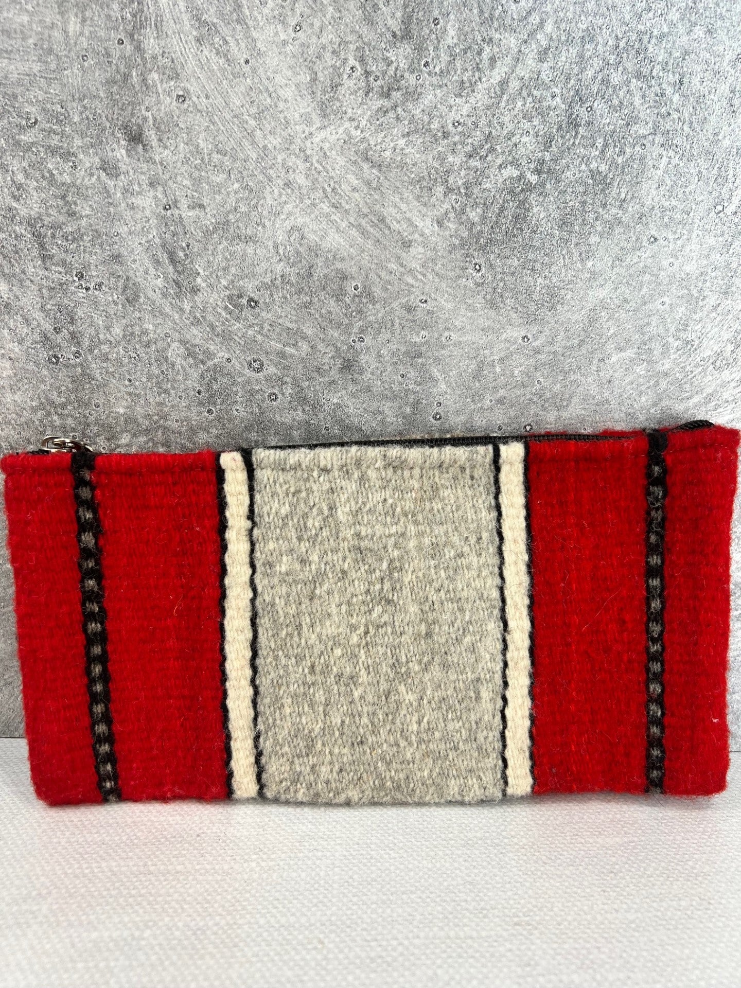 Teotitlan Wool Clutch Bag - Red