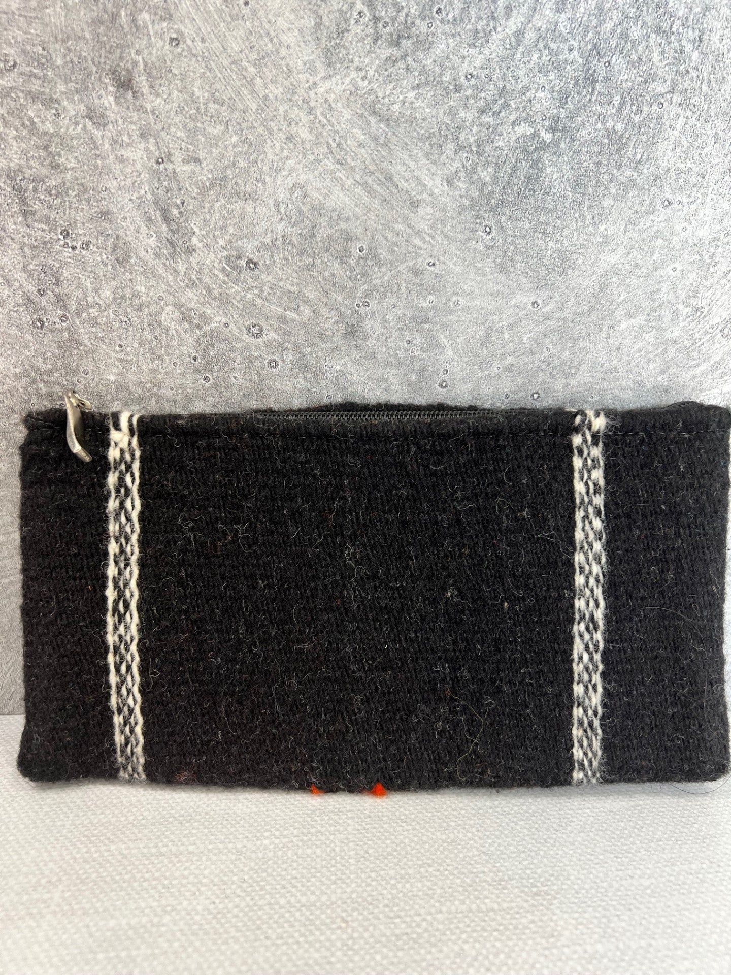 Teotitlan Wool Clutch Bag - Black