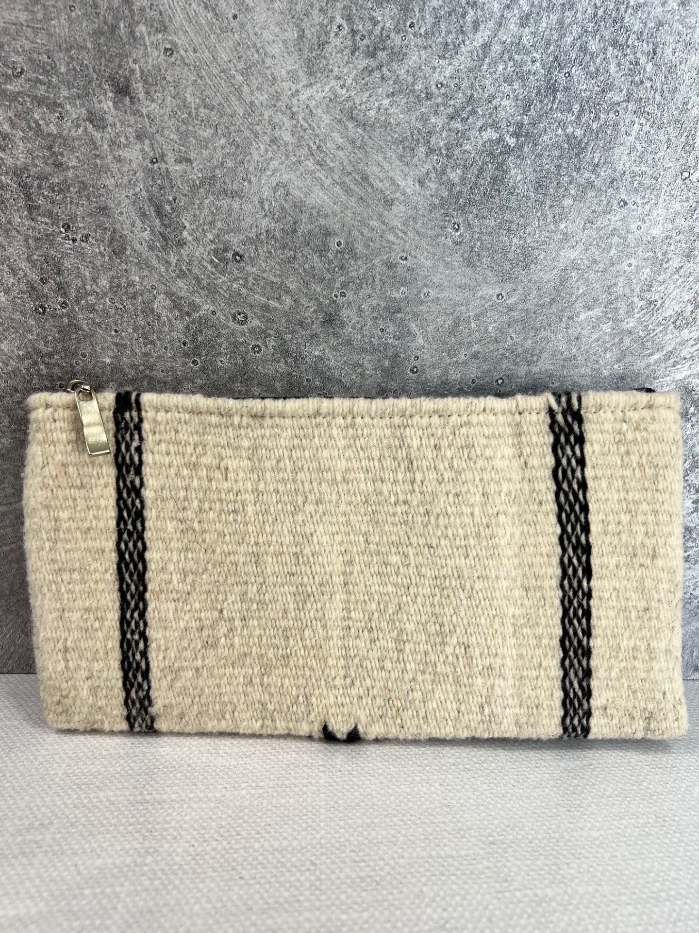 Teotitlan Wool Clutch Bag - Beige