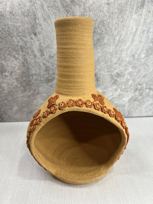 Atzompa Chimney - Natural Clay, Various Designs