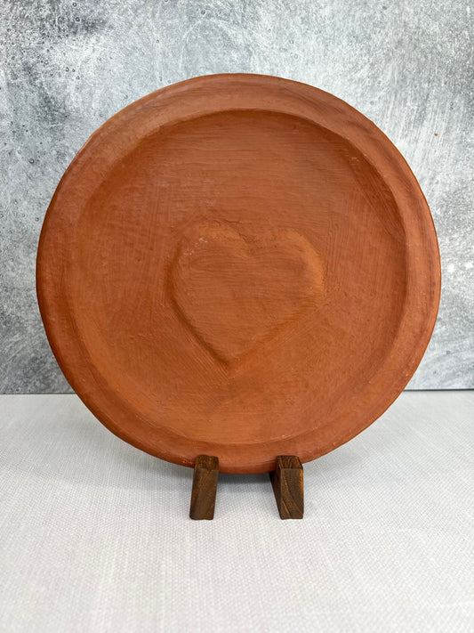 Barro Rojo Corazon Plate 10"