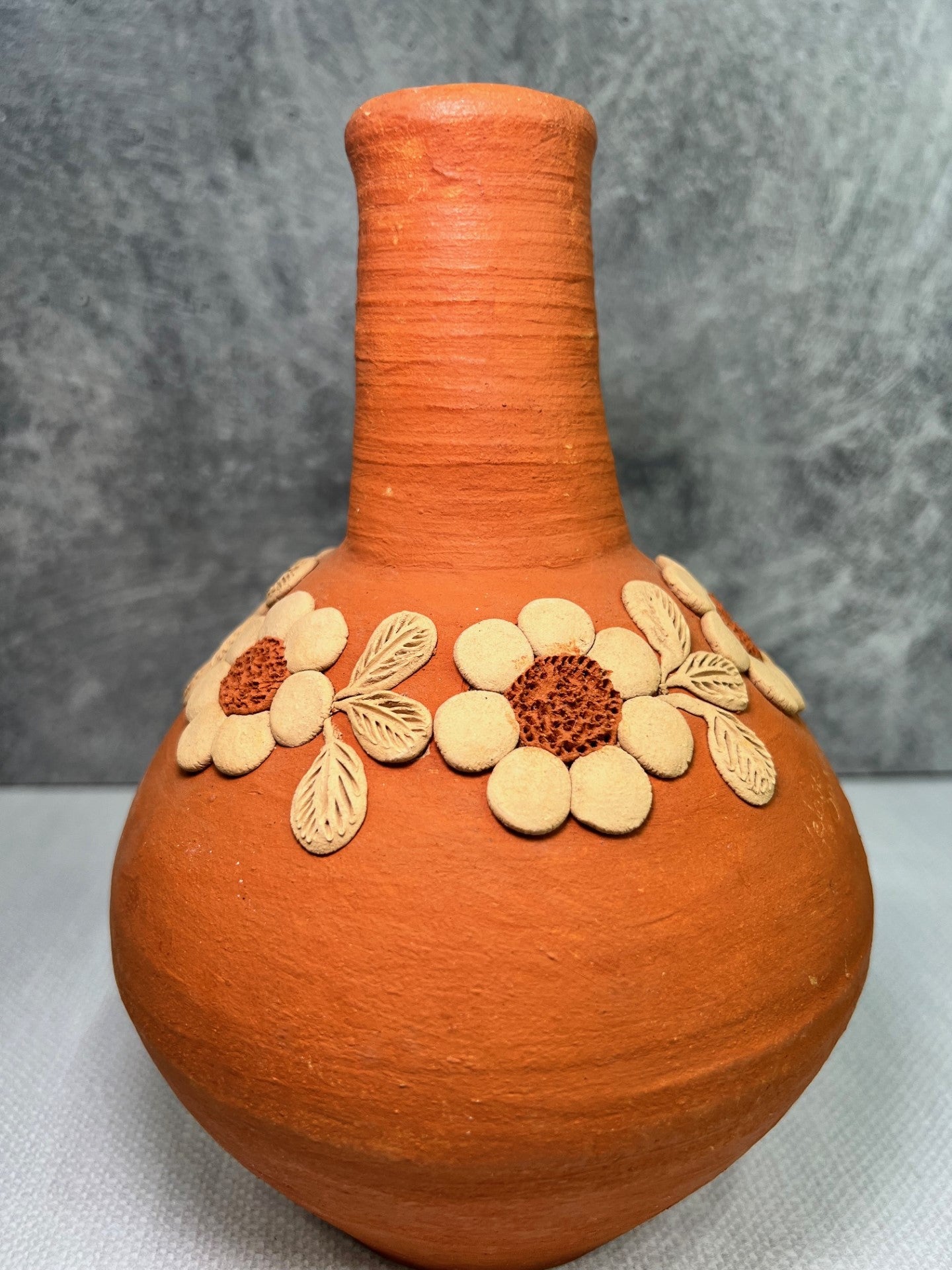 Atzompa Flower Vase - Red Clay