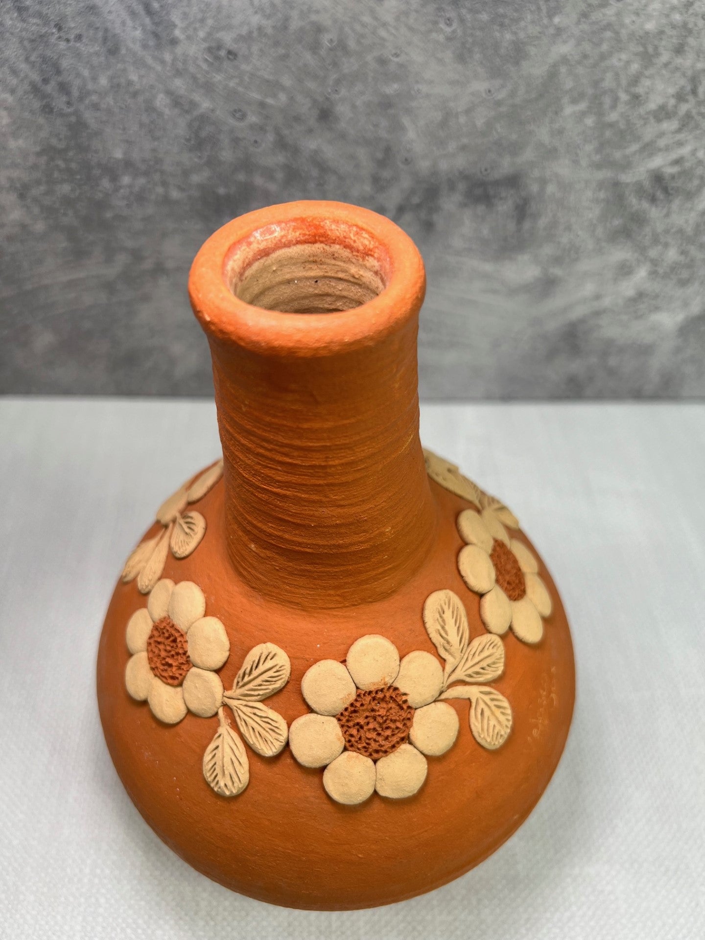 Atzompa Flower Vase - Red Clay