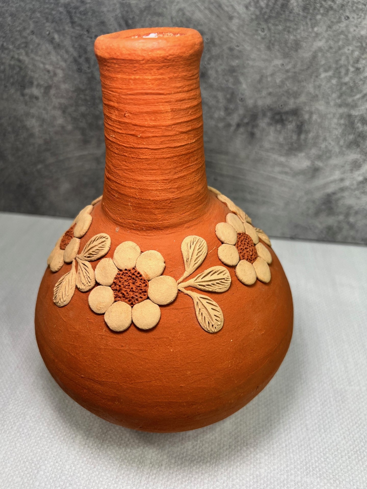 Atzompa Flower Vase - Red Clay