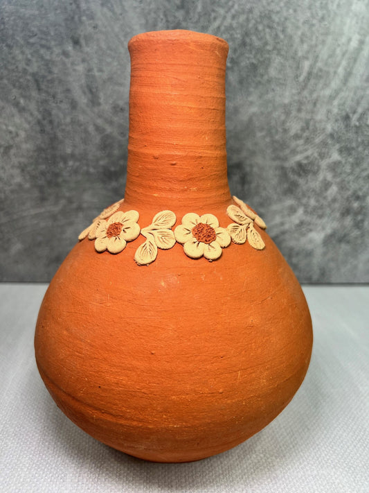 Atzompa Flower Vase - Red Clay