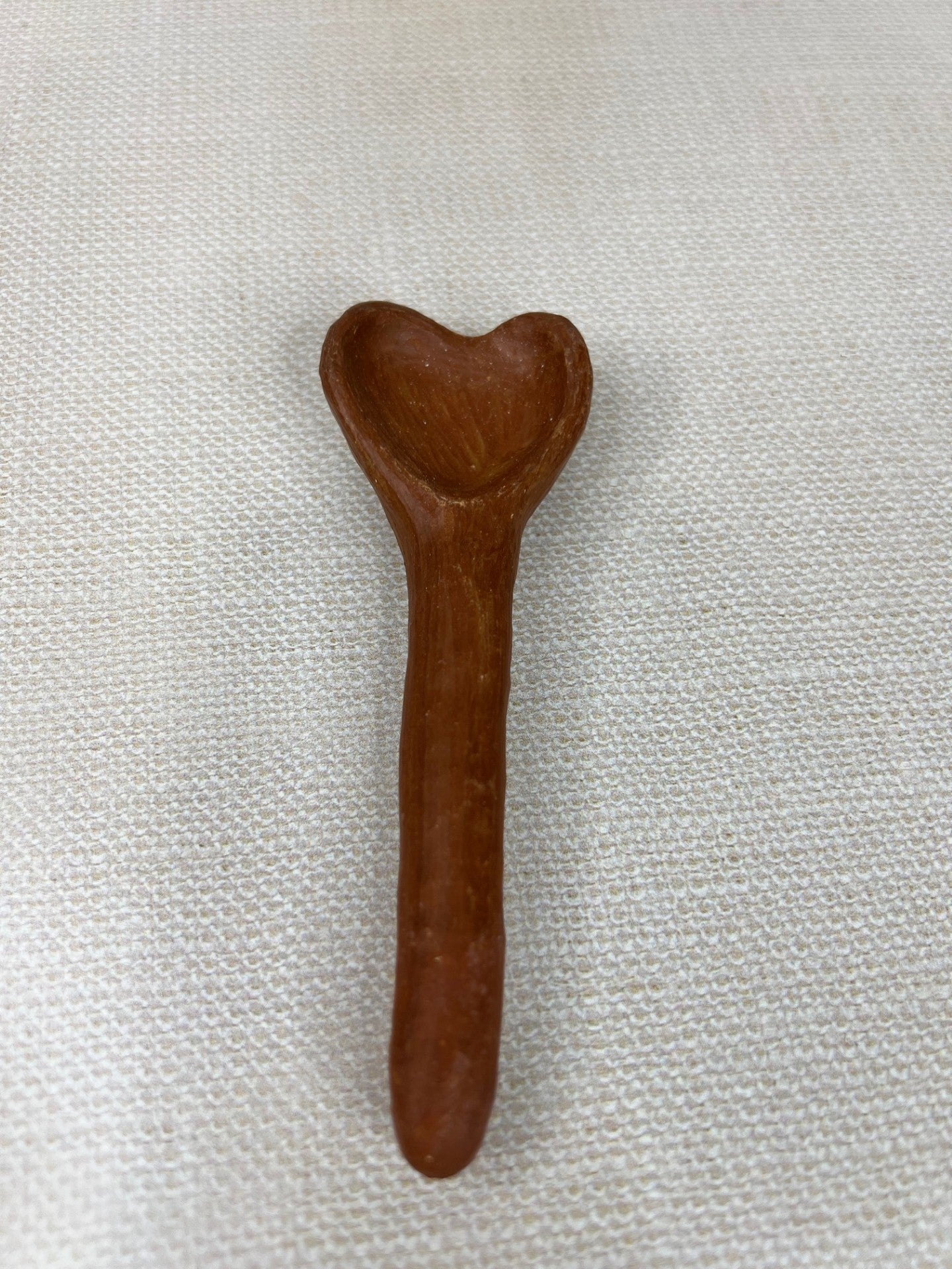 Red Clay Mini 4.5" Heart Spoon