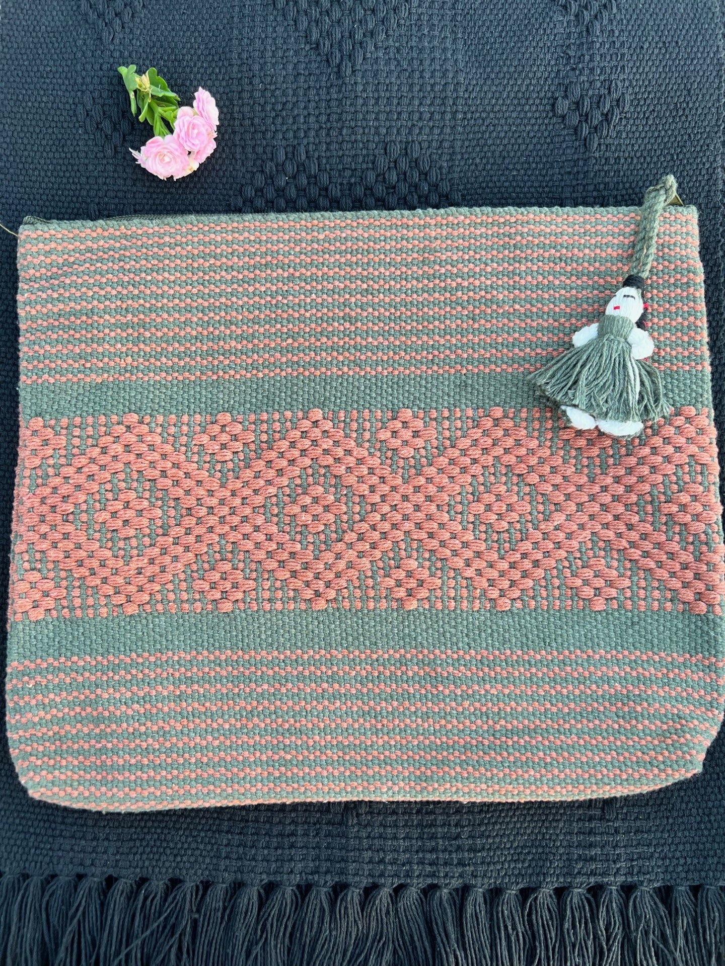 Waist Loom Woven Multipurpose Pouch - Large