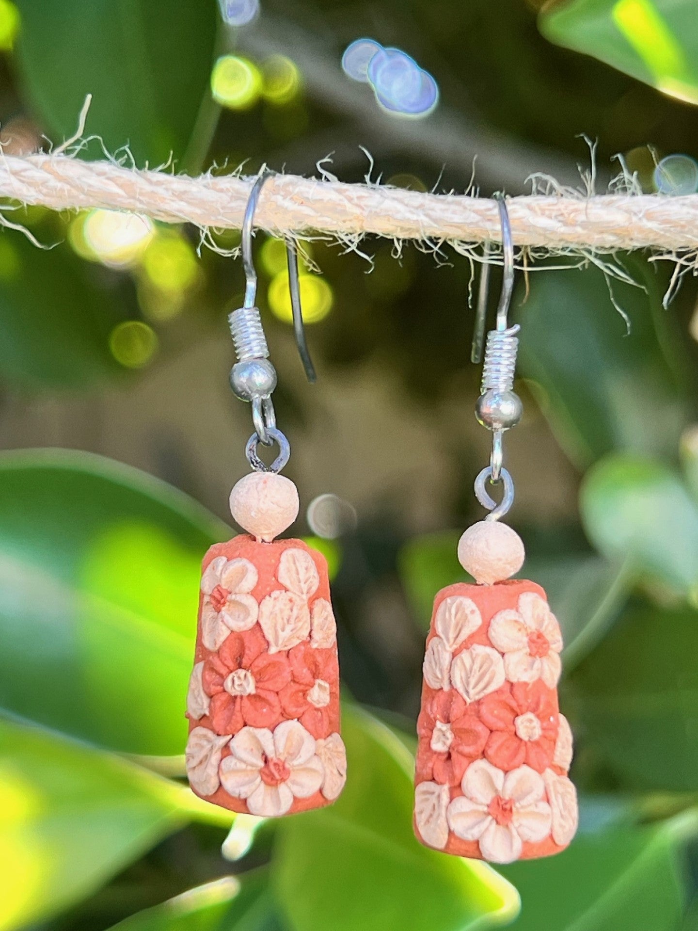 Atzompa 1" Campanita Red Clay Earrings