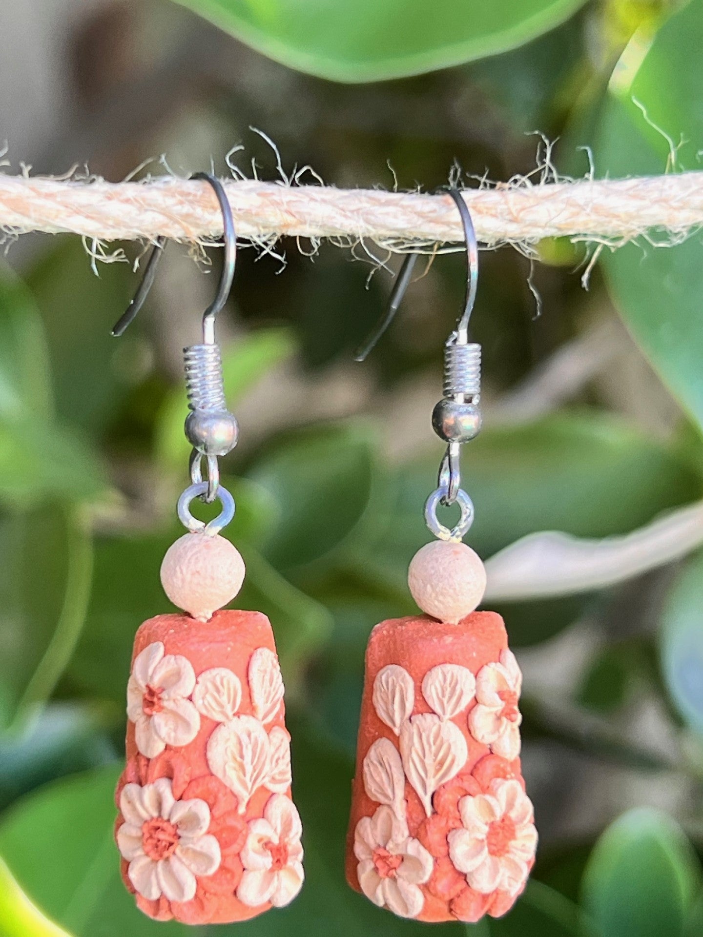 Atzompa 1" Campanita Red Clay Earrings