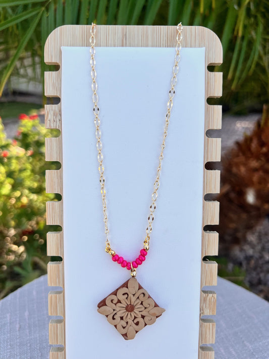 Atzompa Red Clay Necklace